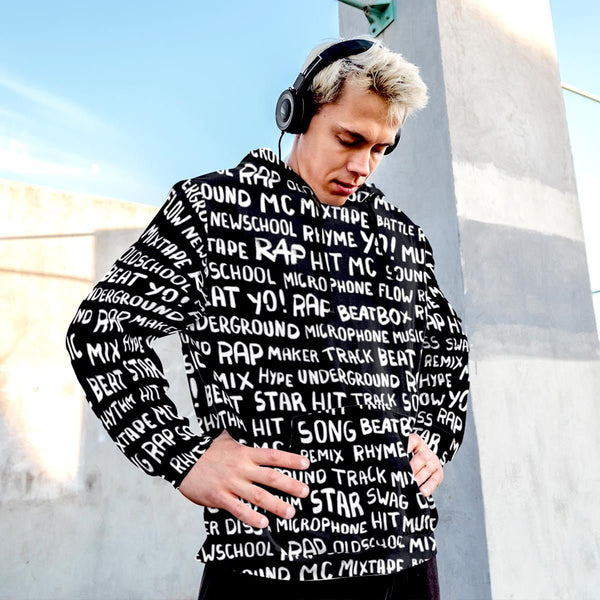 RAPPER PRINTED HOODIE