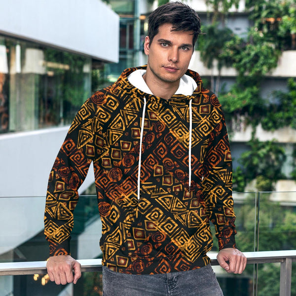 ETHNIC PRINTED HOODIE