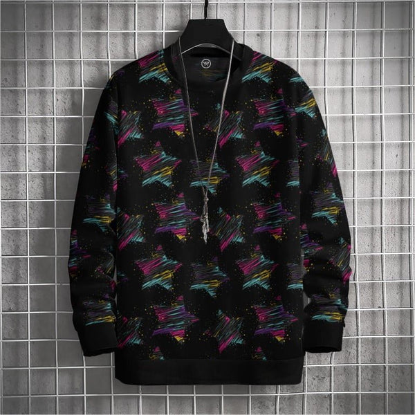 NEON STARS - PRINTED SWEATSHIRT