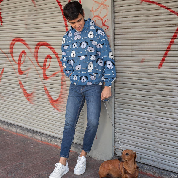 CUTE DOG PRINTED HOODIE