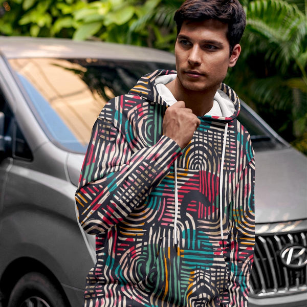 CONTEMPORARY PRINTED HOODIE