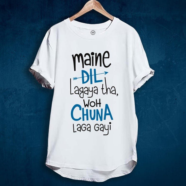 CHUNA LAGA GAYI LONGLINE T-SHIRT