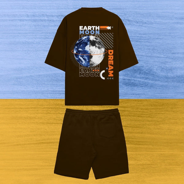 EARTH MOON DARK BROWN CO-ORD SET