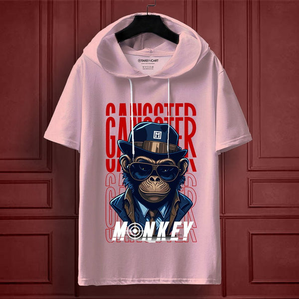 GANGSTER MONKEY OVERSIZE HOODED T-SHIRT