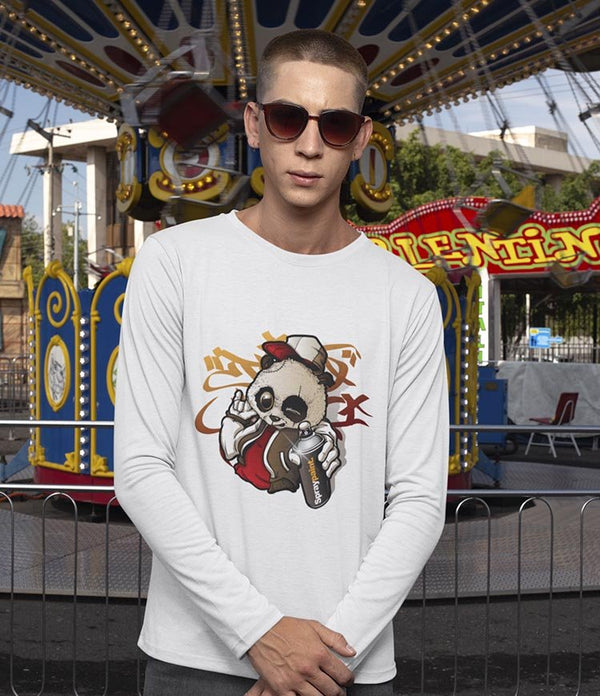 GRAFFITI PANDA LONGSLEEVE T-SHIRTS
