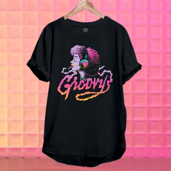 GROOVY LONGLINE T-SHIRT