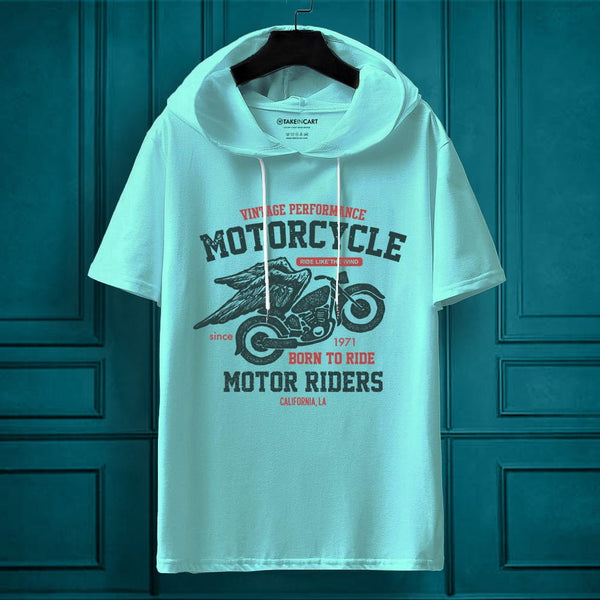 MOTORCYCLE OVERSIZE HOODED T-SHIRT
