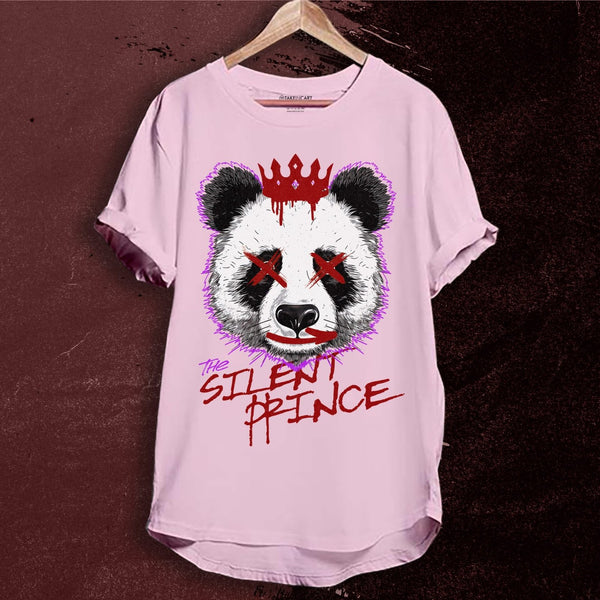 SILENT PRINCE LONGLINE T-SHIRT
