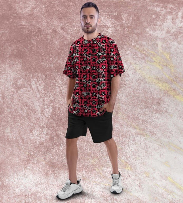 COOL STAR PRINTED OVERSIZED T-SHIRT