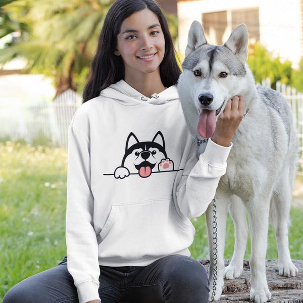 CUTE HUSKY - WOMEN'S HOODIES