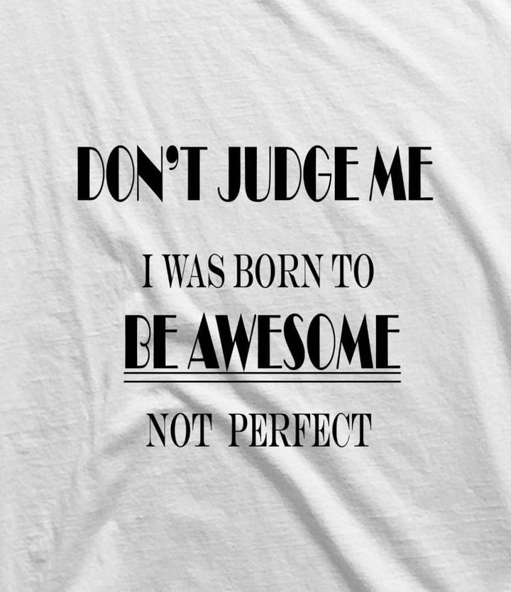 Takeincart cotton longline T-shirt with motivational text printed in black on white fabric