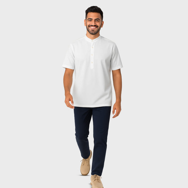 CLASSIC WHITE MODREN KURTA