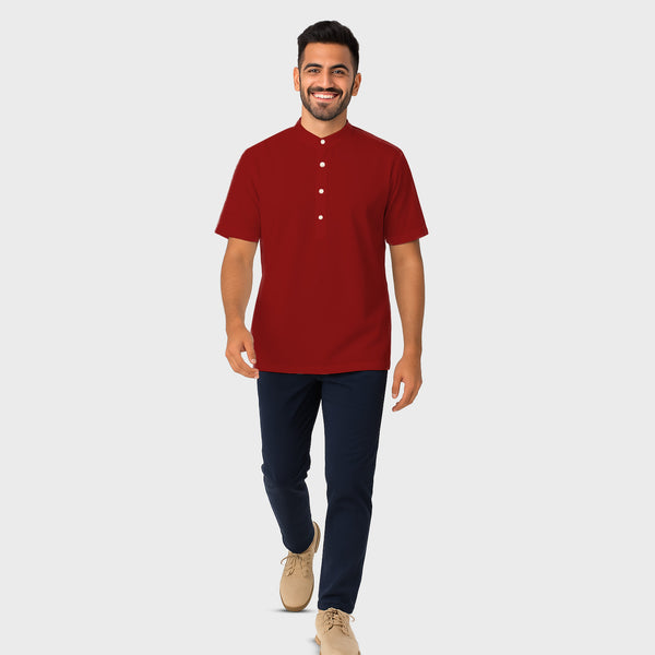 CLASSIC RED MODREN KURTA