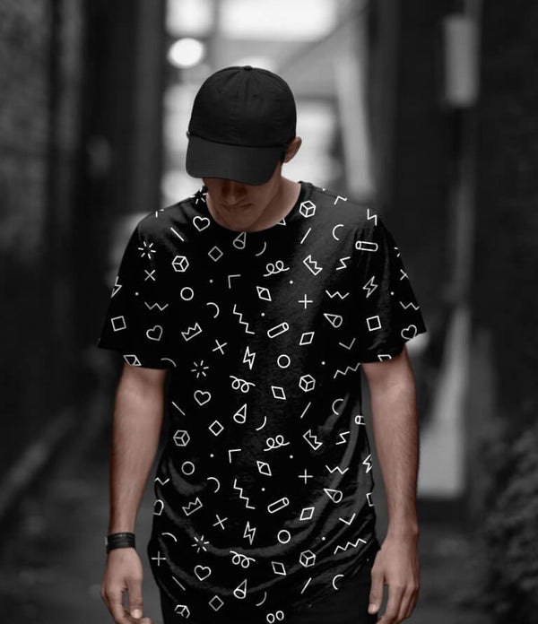 GRAPHIC PATTERN LONGLINE