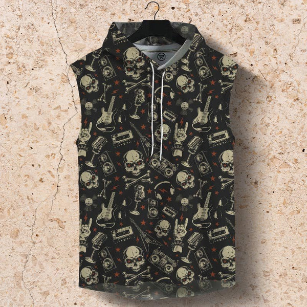 GRUNGE SKULL HOODIE SANDO