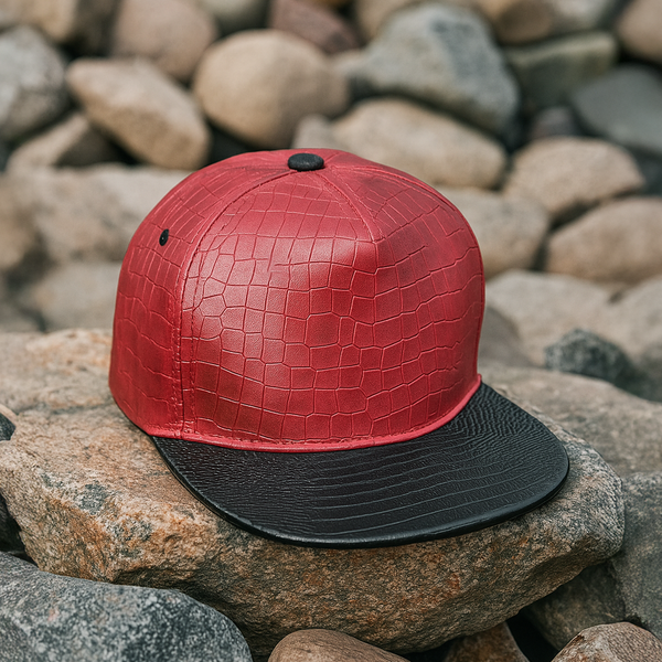 CROCK LEATHERETTE SNAPBACK CAP