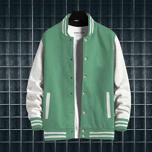 MINT GREEN VARSITY JACKET