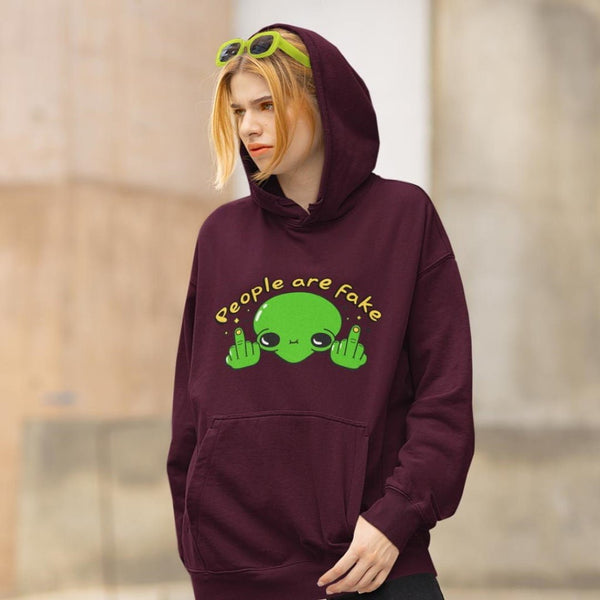 PEOPLE ARE FAKE - WOMEN'S HOODIES