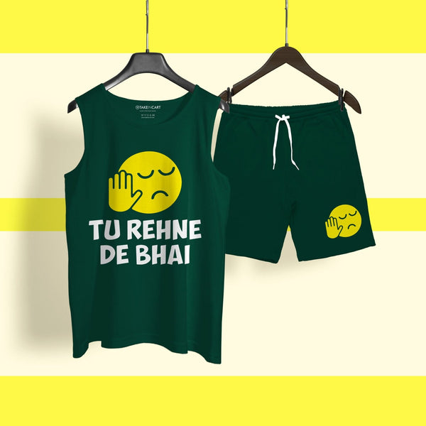 REHNE DE BHAI DARK GREEN SANDO CO-ORD SET