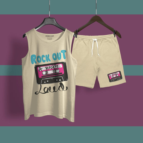ROCK OUT BEIGE SANDO CO-ORD SET