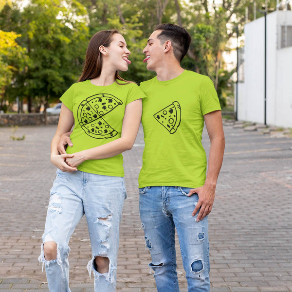 PIZZA LOVE COUPLE T-SHIRT
