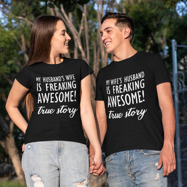 FREAKING AWESOME COUPLE T-SHIRT