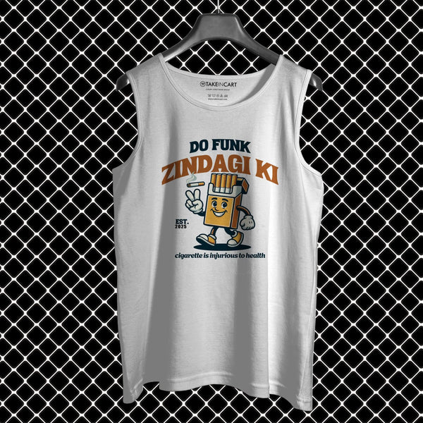 Takeincart cotton sando with Do Funk Zindagi Ki graphic print in sando combo offer