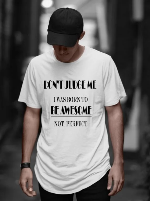 BE AWESOME- LONGLINE T-SHIRT
