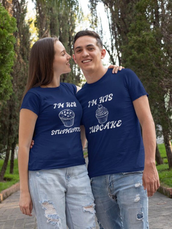 CUPCAKE MUFFIN COUPLE T-SHIRT