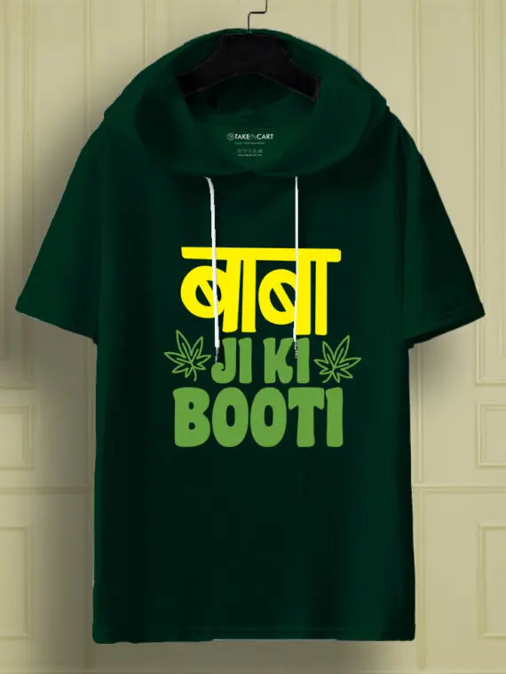 BABA JI KI BOOTI OVERSIZE HOODED T-SHIRT