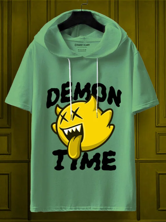 DEMON TIME OVERSIZE HOODED T-SHIRT