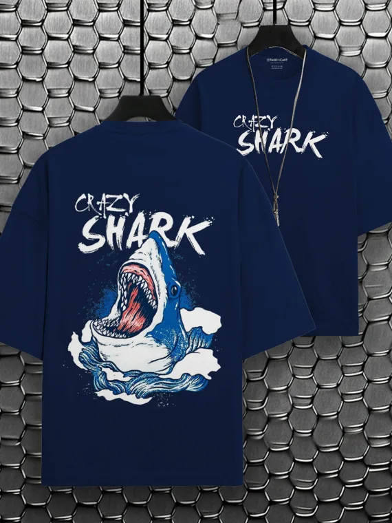 CREAZY SHARK OVERSIZED T-SHIRT